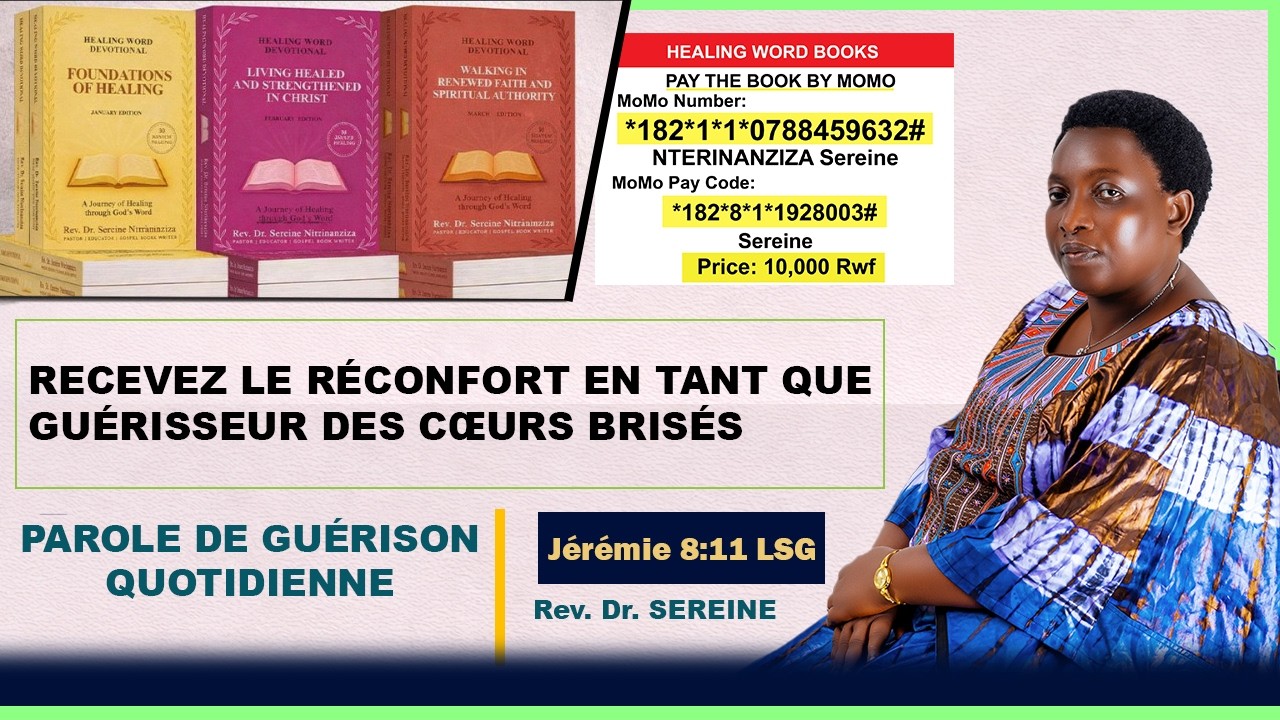 RECEVEZ LE RÉCONFORT COMME GUÉRISSEUR AU CŒUR BRISÉ | PAROLE DE GUÉRISON AVEC RÉV. DR SEREINE