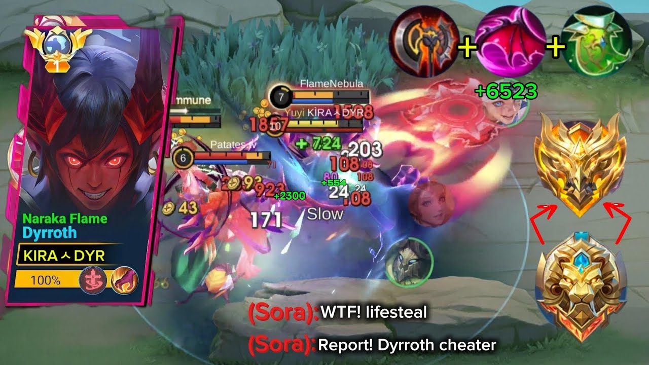 Dyrroth Lifesteal Build That Destroys Meta Heroes!💀