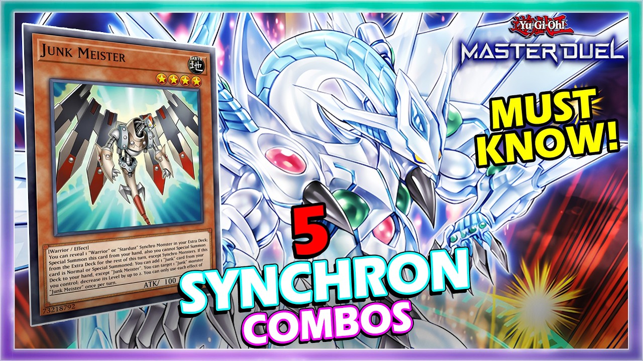 5 SYNCHRON MUST KNOW COMBOS FT. NEW SUPPORT IN YUGIOH MASTER DUEL