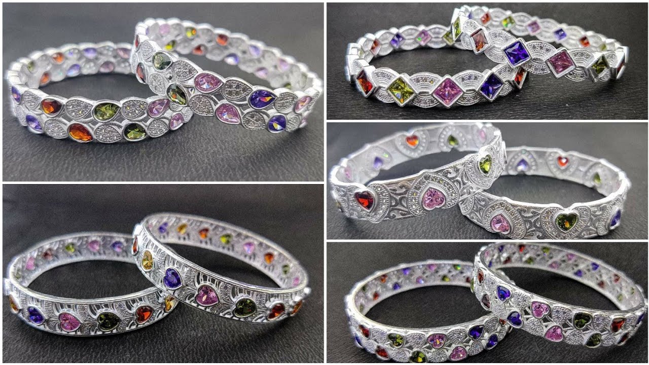 Latest Silver bangles designs Simple with price 2021