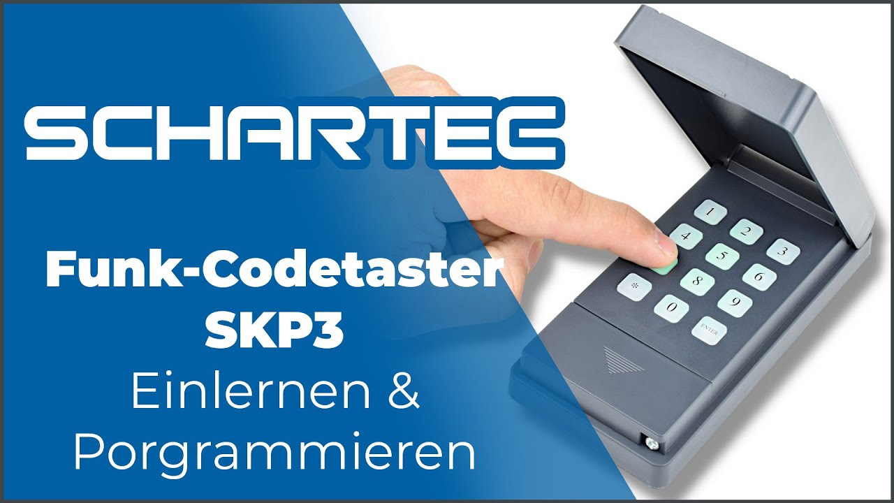 SKP3 Funk-Codetaster einlernen und programmieren | Schartec