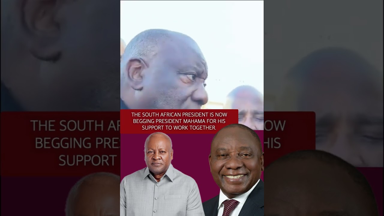 THE SOUTH AFRICAN PRESIDENT IS NOW BEGGING PRESIDENT MAHAMA FOR HIS SUPPORT TO WORK TOGETHER. #ghana