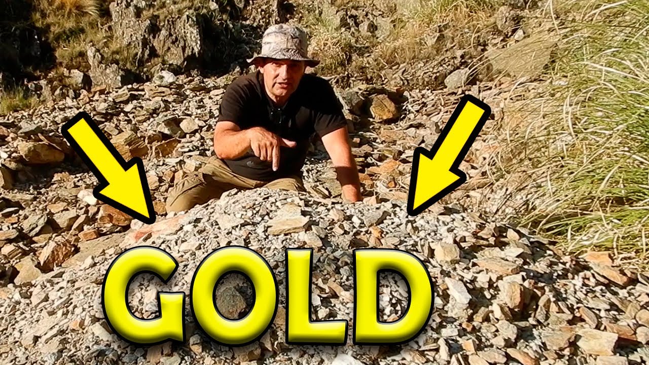 Deposito de OROe bajo las Rocas Te ENSEÑO a BUSCAR  Gold prospecting metal detecting