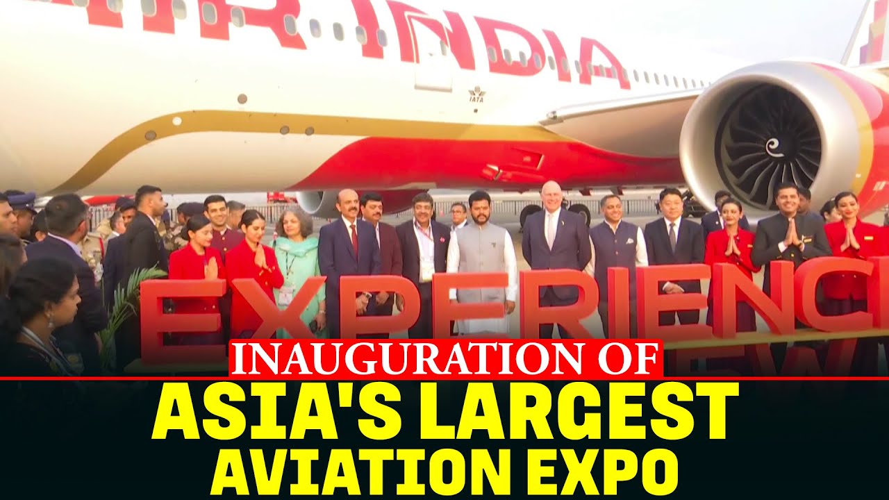 Civil Aviation Minister K. Rammohan Naidu inaugurates Wings India 2026 at Begumpet Airport|Hyderabad