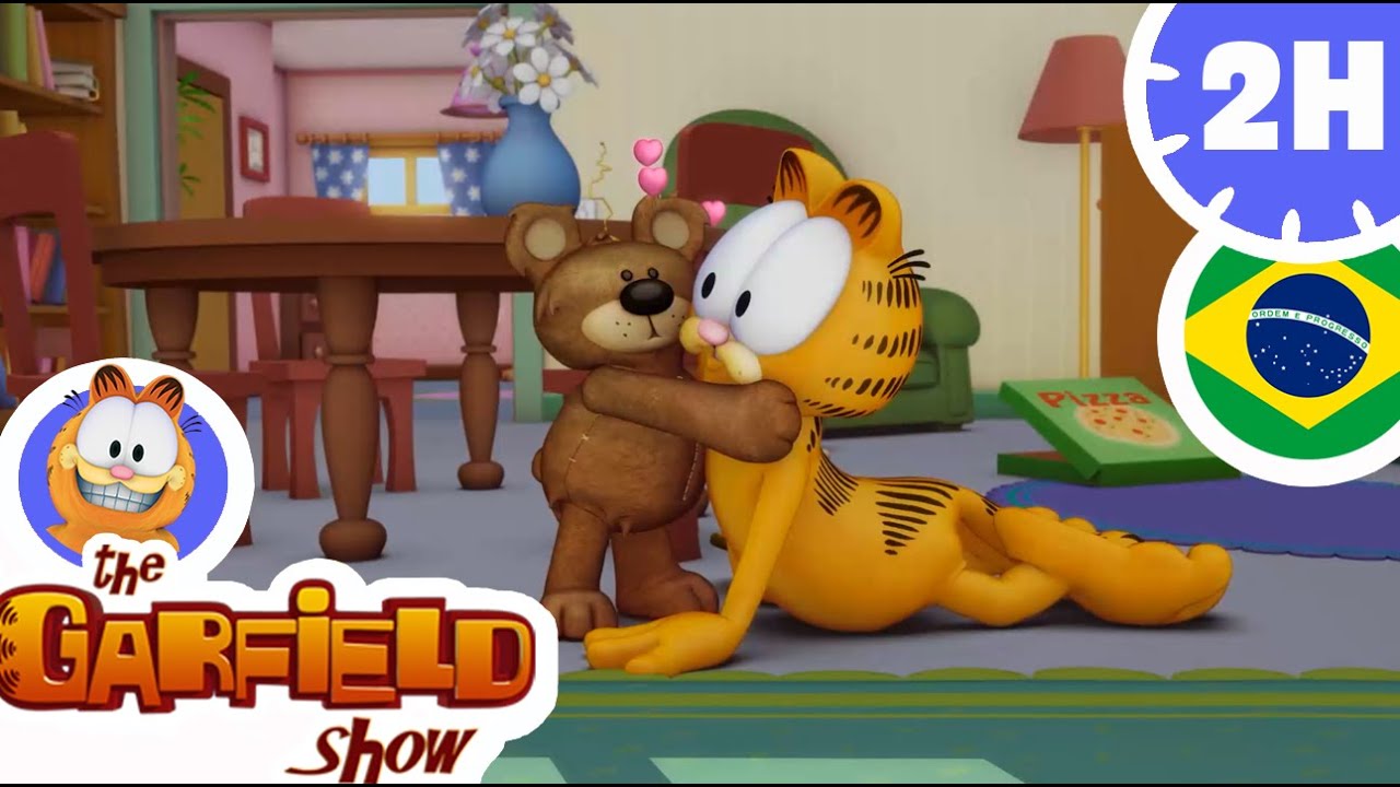 💞Garfield encontrou um ursinho de pelúcia muito carinhoso🧸 O Show do Garfield