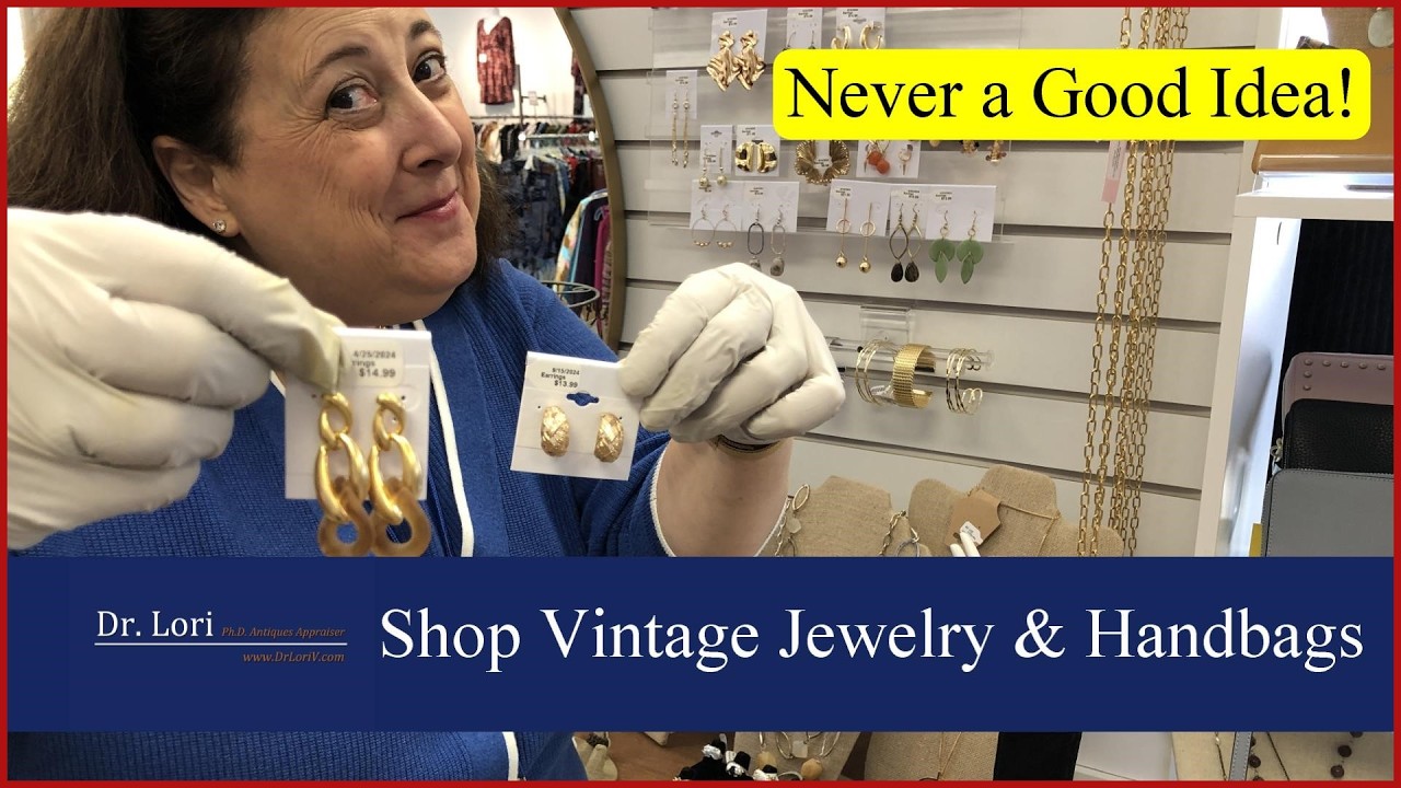 Missing Tag? Shopping Costume Jewelry, Vintage Handbags, Designer Clothes - Thrift with Dr. Lori