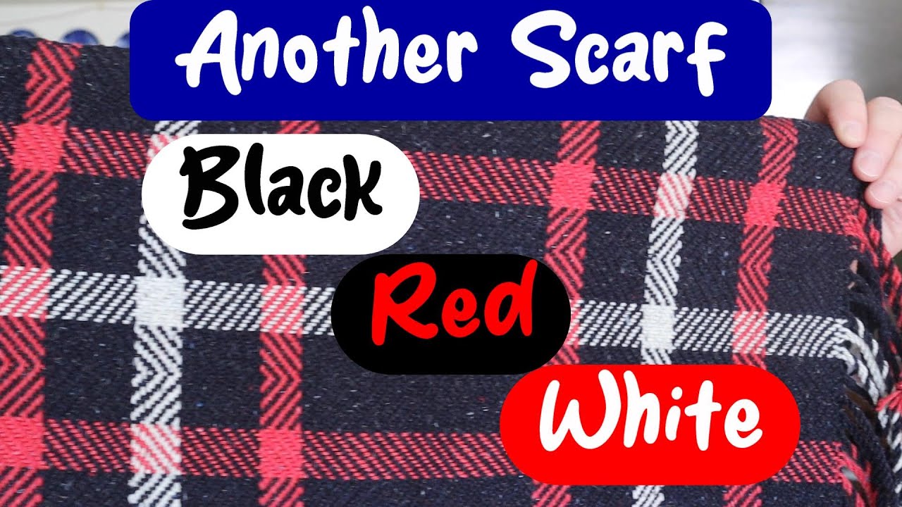 Another Scarf Black Red White