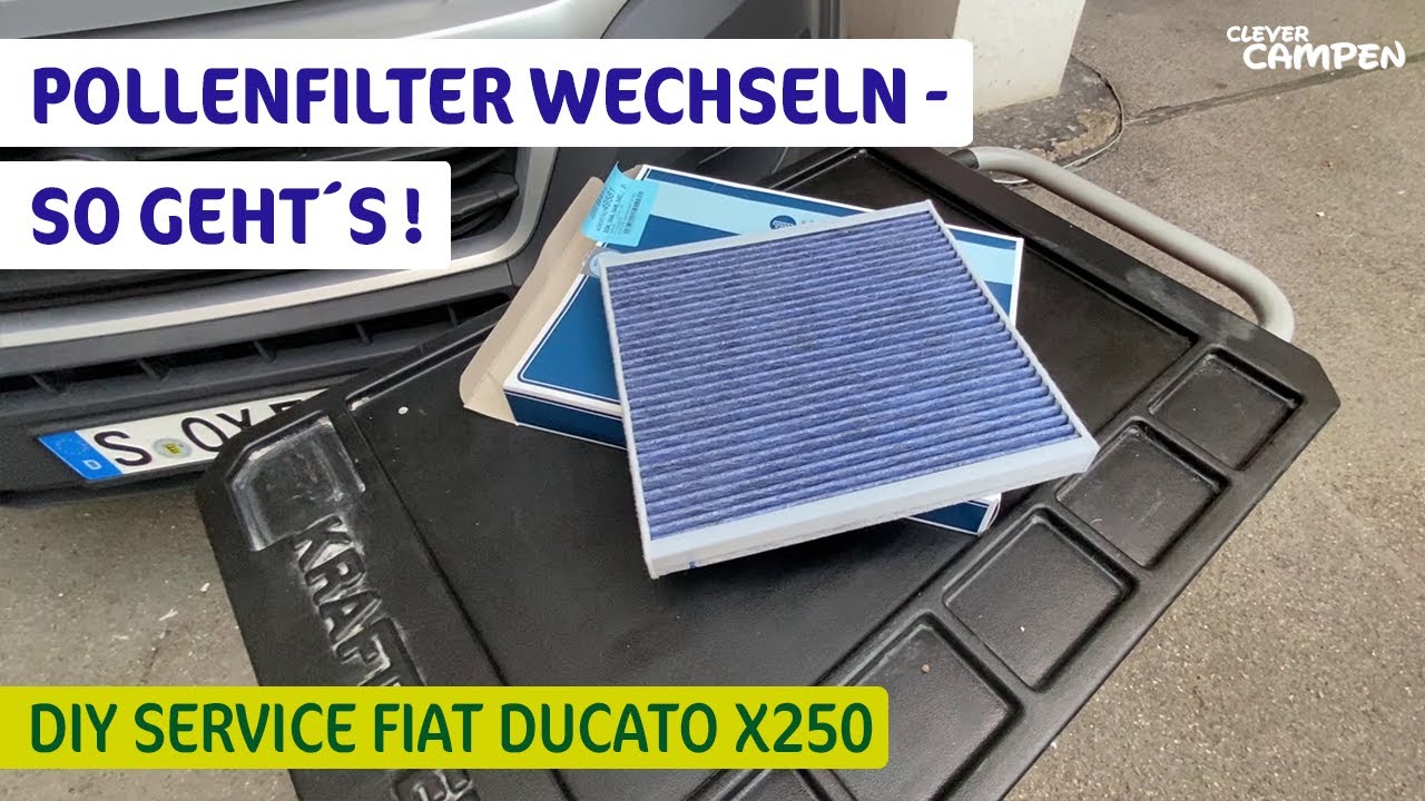 DIY Pollenfilter wechseln beim Fiat Ducato X250 - So geht´s - #doityourself #DIY