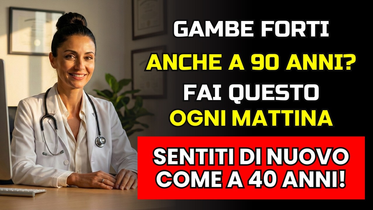 Vuoi GAMBE più FORTI anche a 70 anni? Fai QUESTO ogni mattina contro il dolore al ginocchio