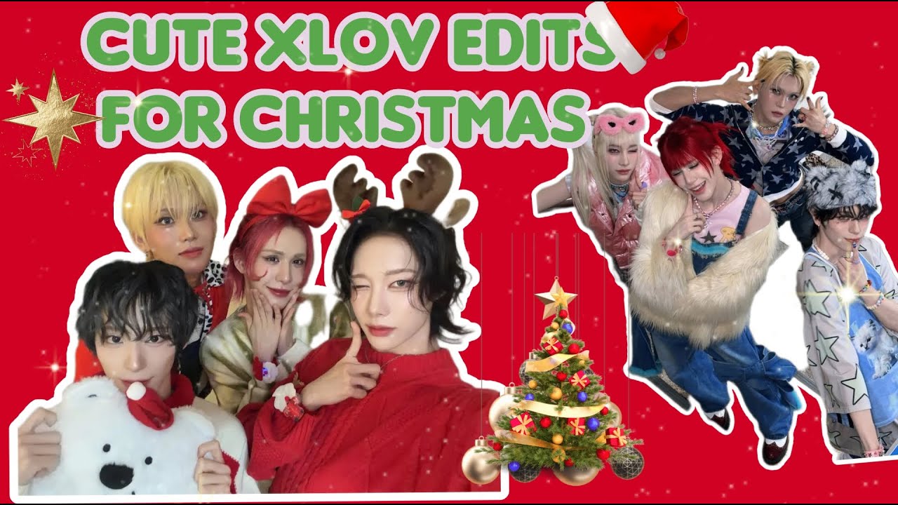 Cute Xlov edits because it's Christmas 🎄 #xlov #christmas #kpop