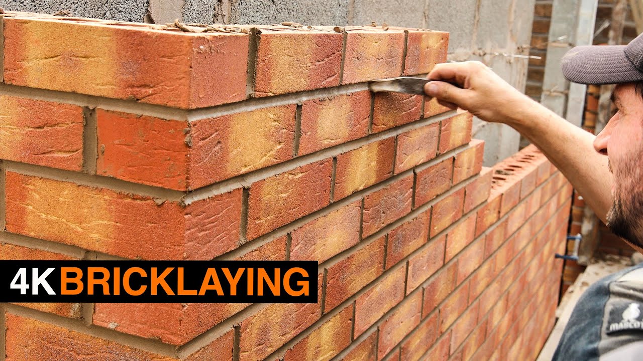 4k Bricklaying - Laying some Bricks