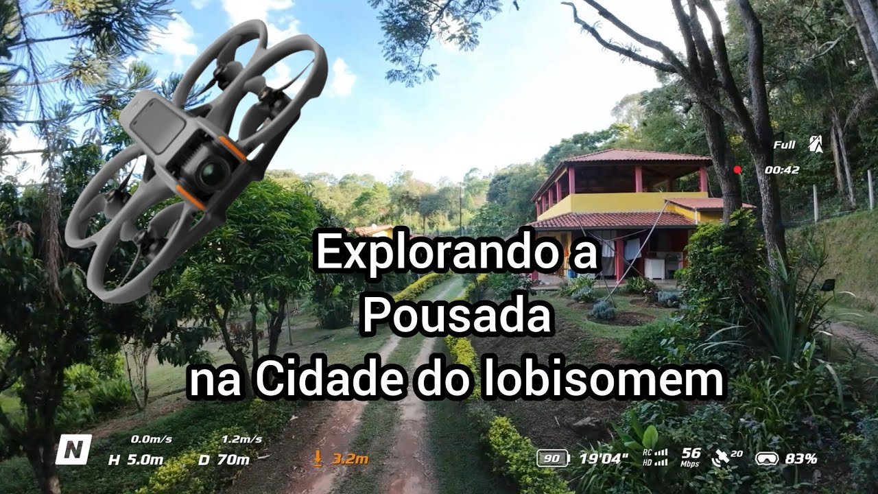 Avata 2 explorando a pousada na cidade do lobisomem 