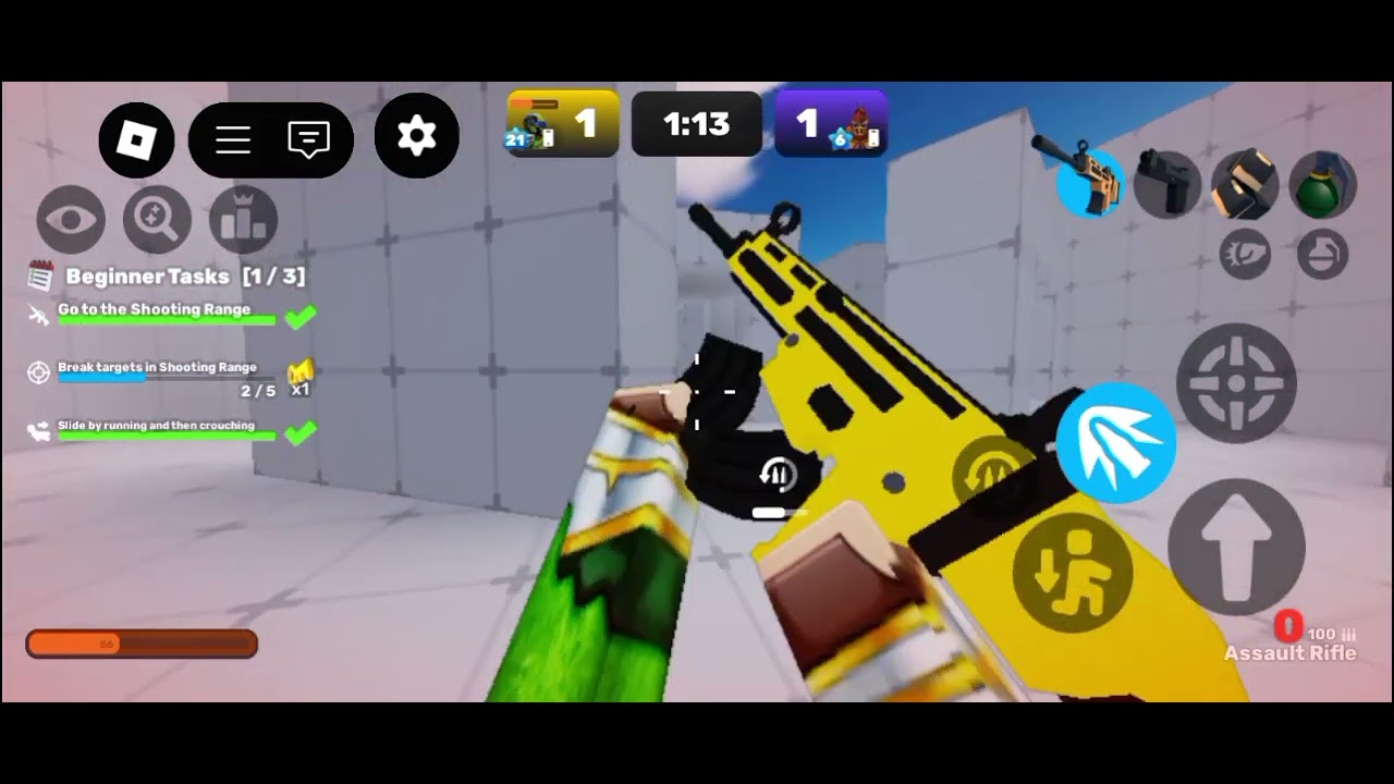 Playing Rivals on mobile #roblox #ytpost