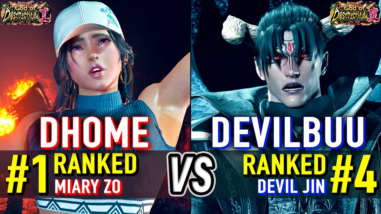 T8 🔥 DHOME (#1 Ranked Miary Zo) vs DEVILBUU (#4 Ranked Devil Jin) 🔥 Tekken 8 DLC: Miary Zo Day One