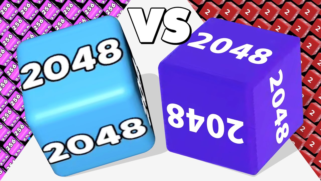 2048 CUBE RUN /vs 2048 CUBE RUNNER &infin; ASMR Gameplay Android iOS &bull; Satisfying Mobile Games