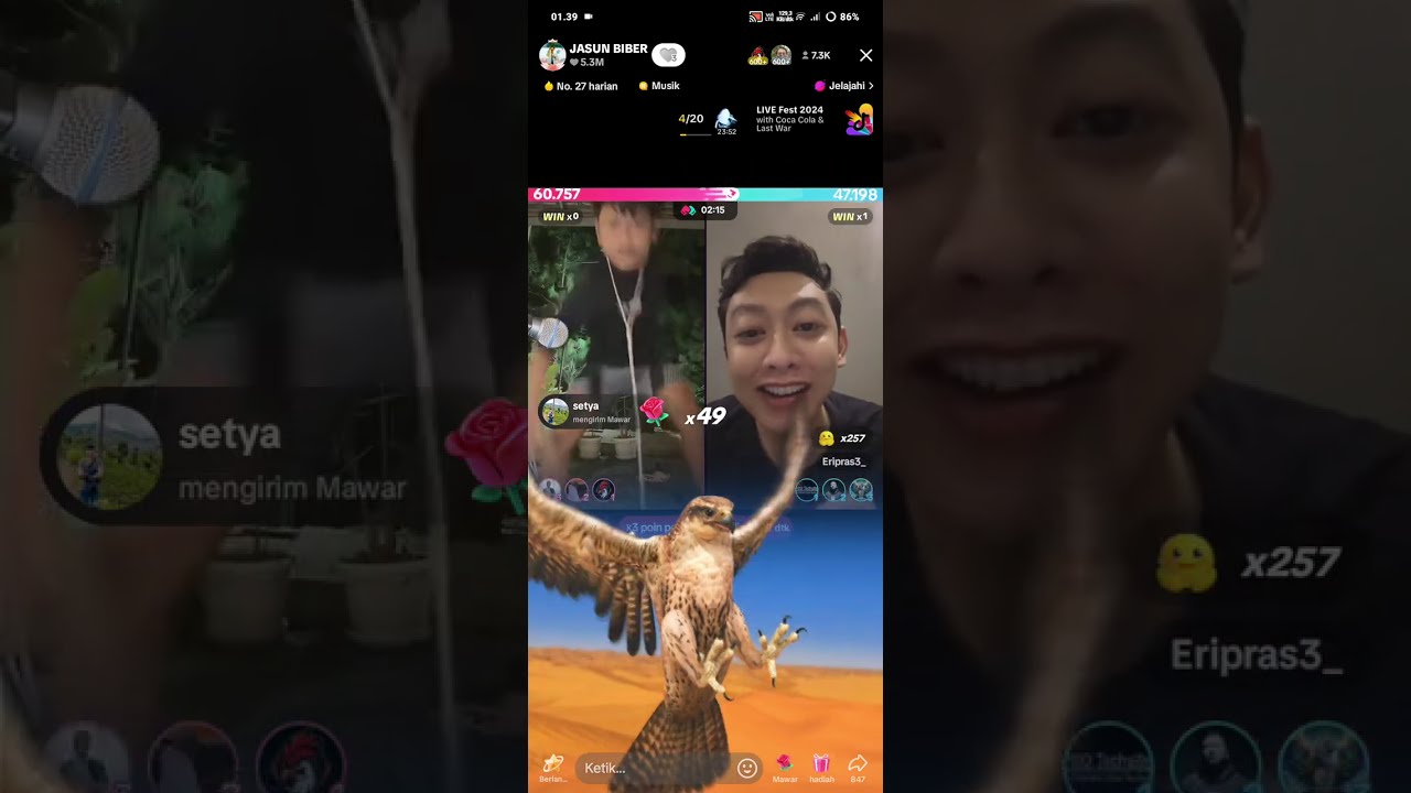 JASUN LIVE BARENG ERIPRAS NGAKAK POLL🤣🤣🤣🤣🤣