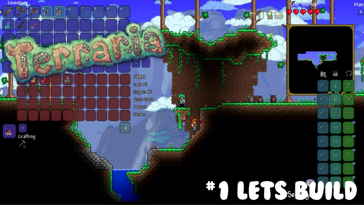 Charlie Plays Terraria PC | Lets Build | #1