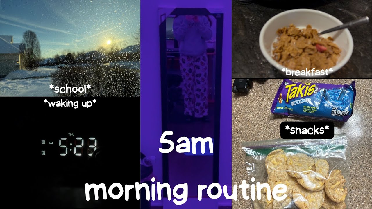 My 5am morning routine as a middle schooler