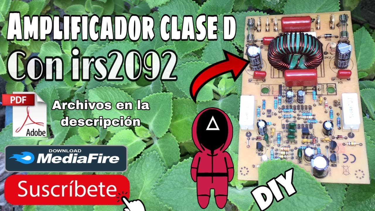 como hacer un amplificador clase D paso a paso con  irs2092 (HOW TO MAKE A CLASS D AMPLIFIER)
