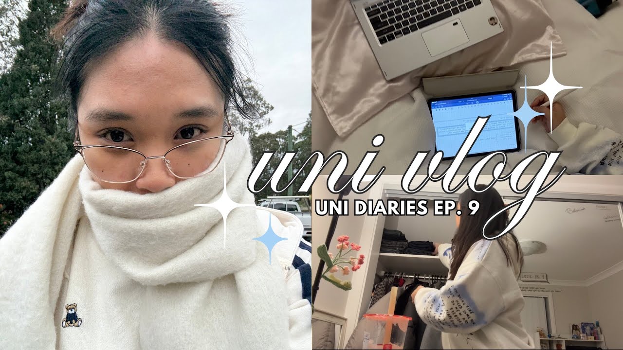 uni vlog 📚| study sessions, cleaning room, hanging with friends @unsw | UNI DIARIES ep.9