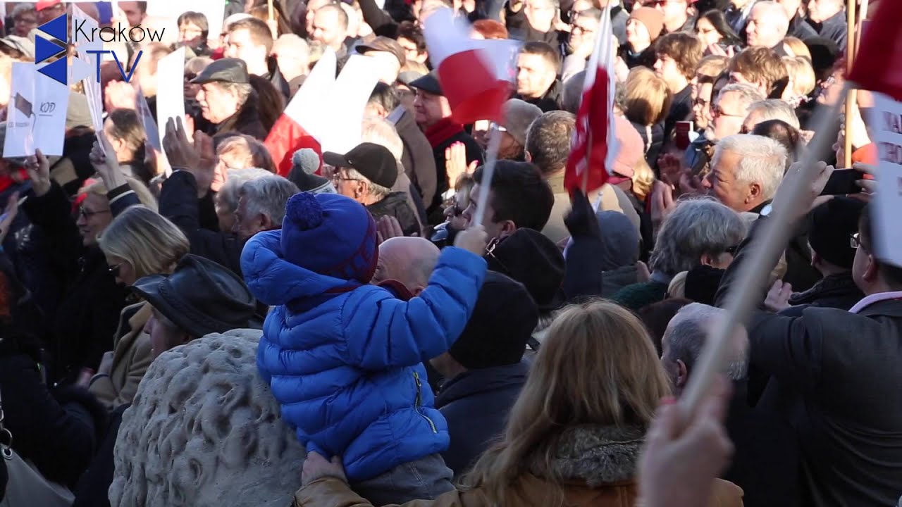 Pro Democracy Rally, KOD, Krak&oacute;w