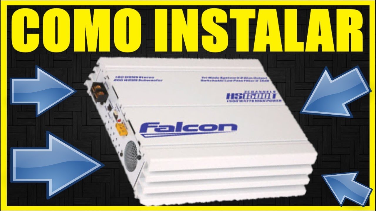 Como Instalar Módulo Amplificador FALCON HS 1500 T #ALANROD