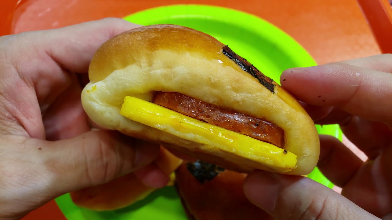 Portuguese Sausage Egg Musubi Rolls from BRUG Bakery in Hawaii