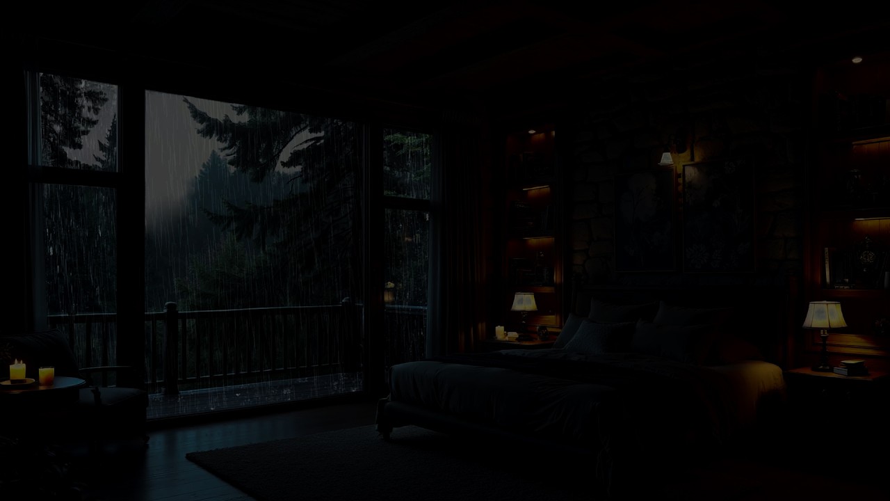 Sleep Instantly with Powerful Thunder & Rainstorm Sounds | Rain in the Forest for Insomnia Recovery