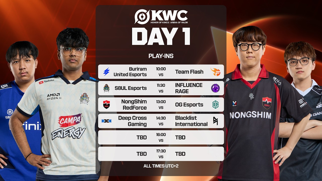 Honor of Kings World Cup at 2026 Esports World Cup| Play-in Day 1