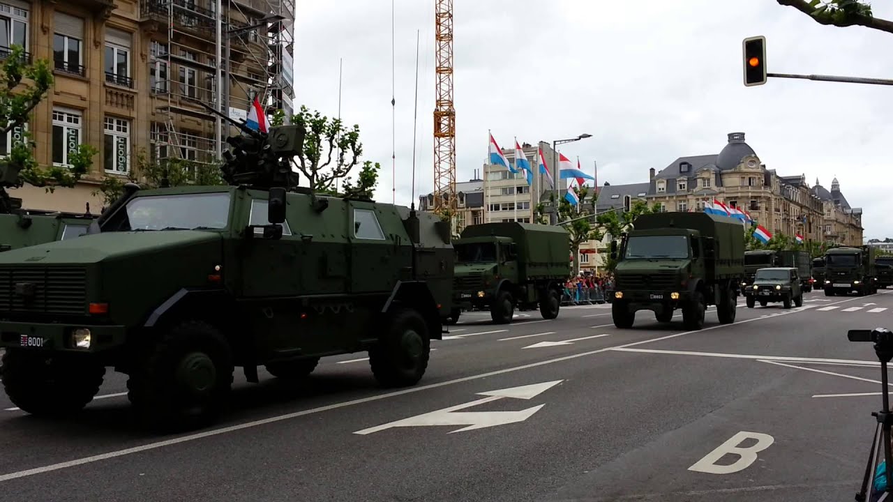 The National Day of Luxembourg - The Military Parade (Part 1)