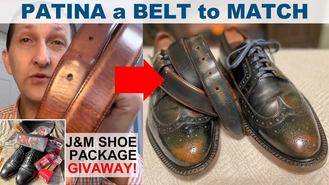Dying a BELT to match my Custom Patina Shoes
