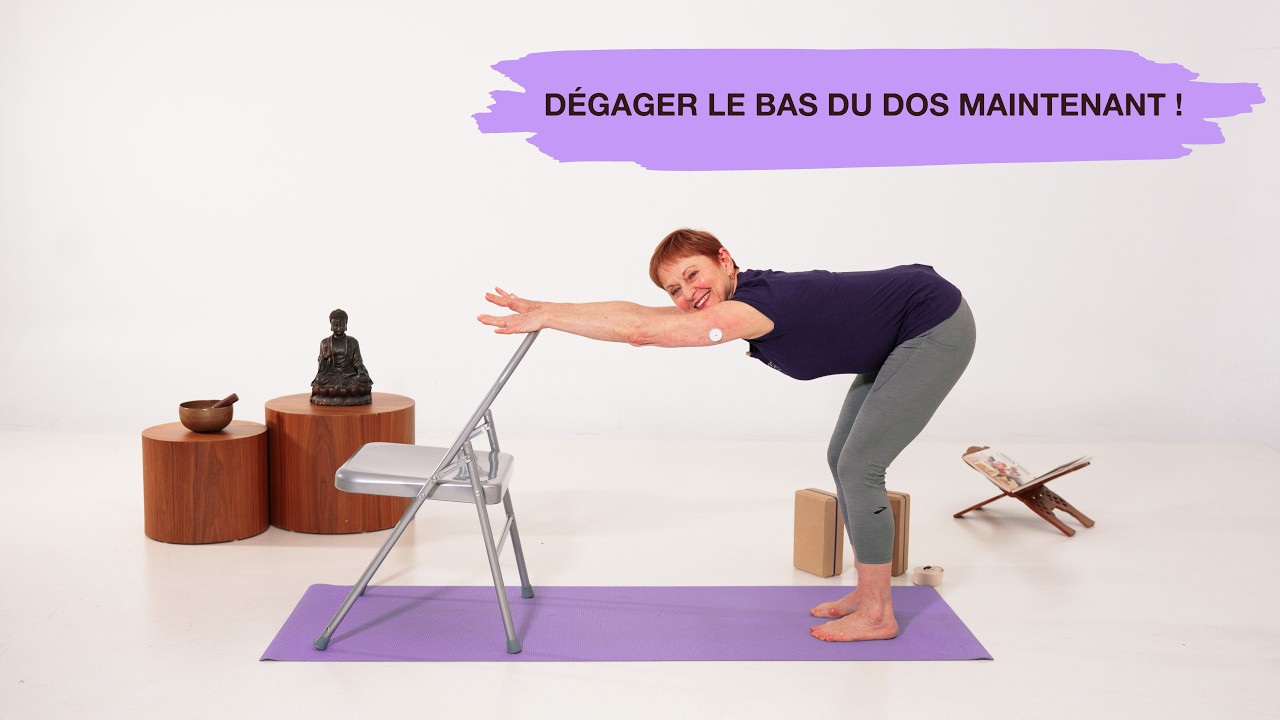 Dégager le bas du dos maintenant ! | Yoga sur chaise | YOGA TOUT (Français)