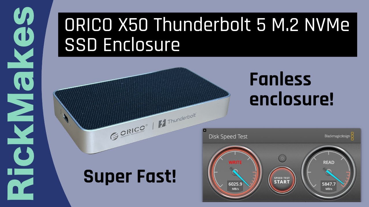 ORICO X50 Thunderbolt 5 M.2 NVMe SSD Enclosure