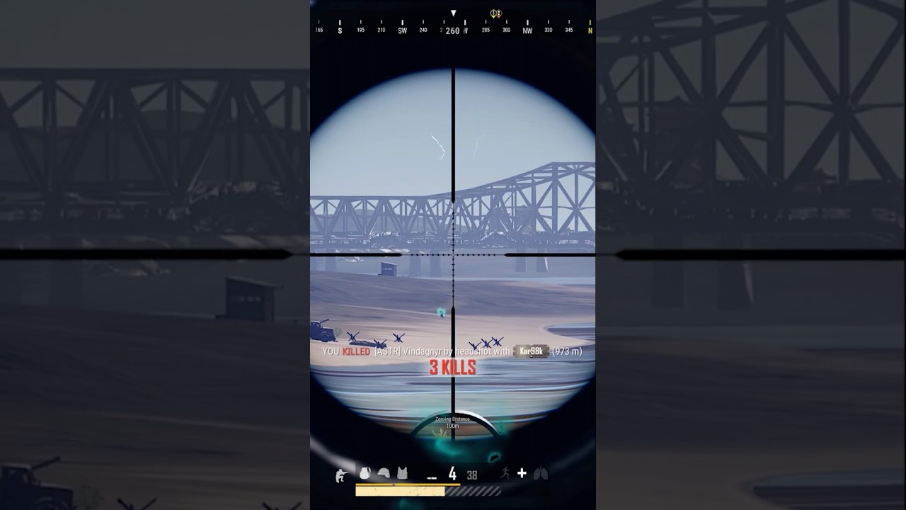 973M longest kill   #sniper #pubg #killuaa