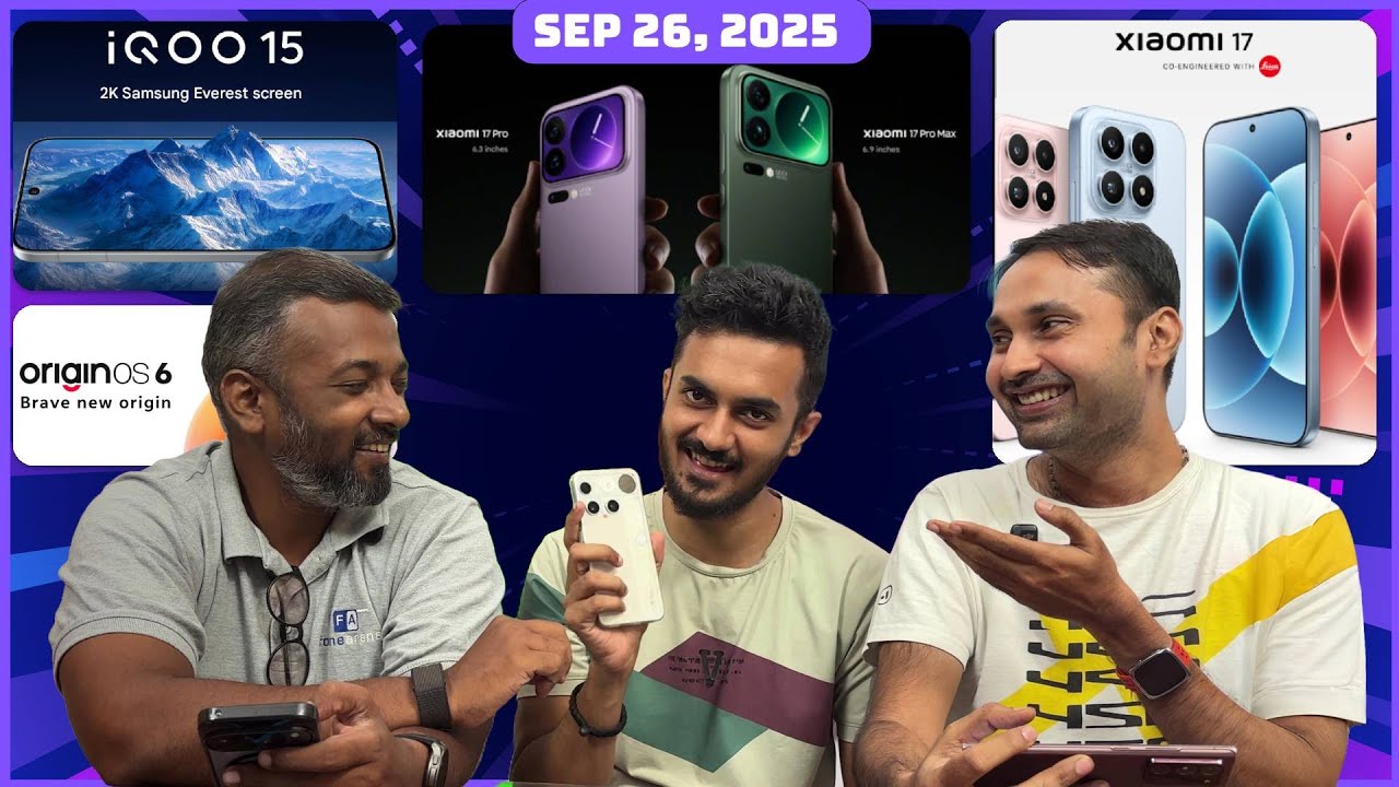 Xiaomi 17, 17 Pro, Pad 8, HyperOS 3, One UI 8 India schedule, Origin OS 6 going global | TVT 1607