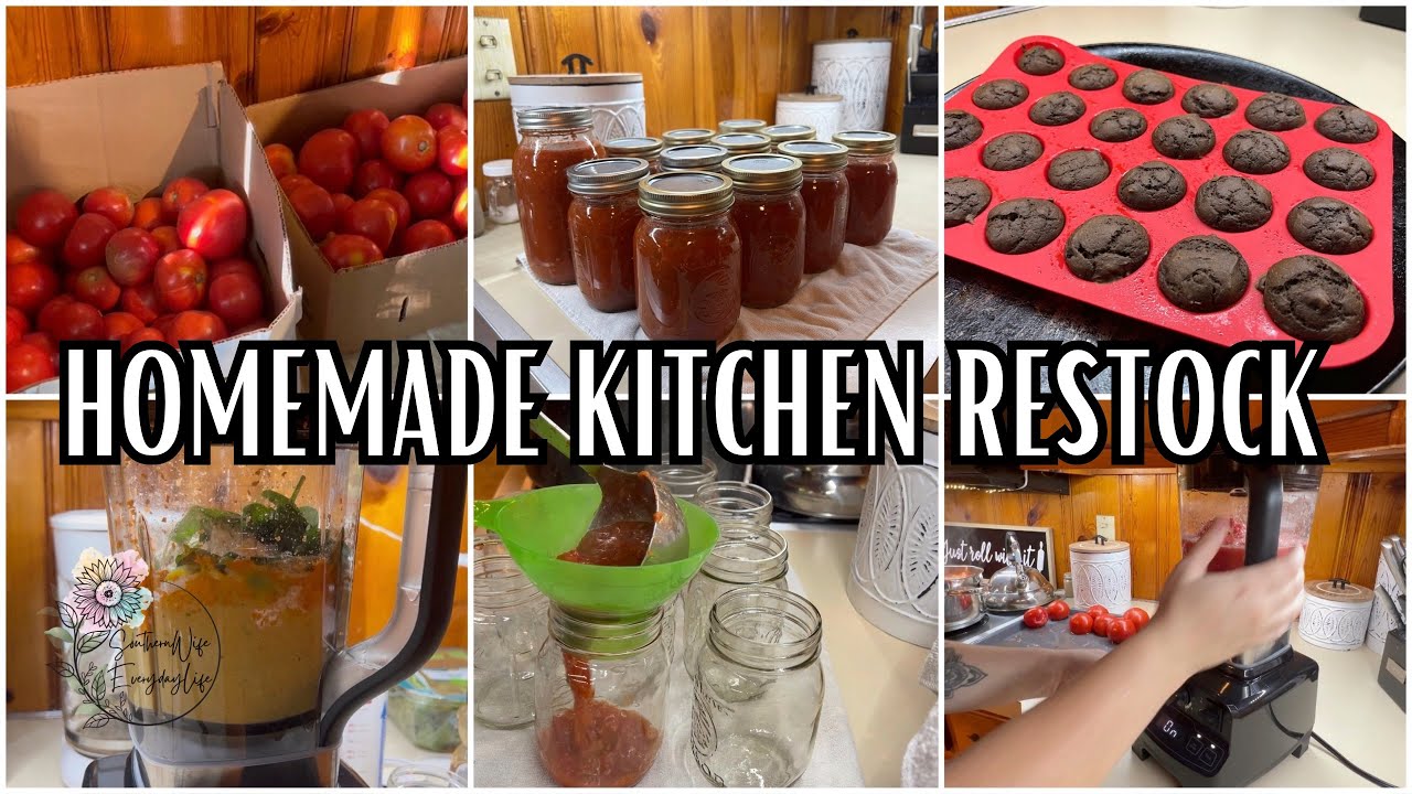 Restocking the Pantry & Freezer || Homemade Kitchen Restock