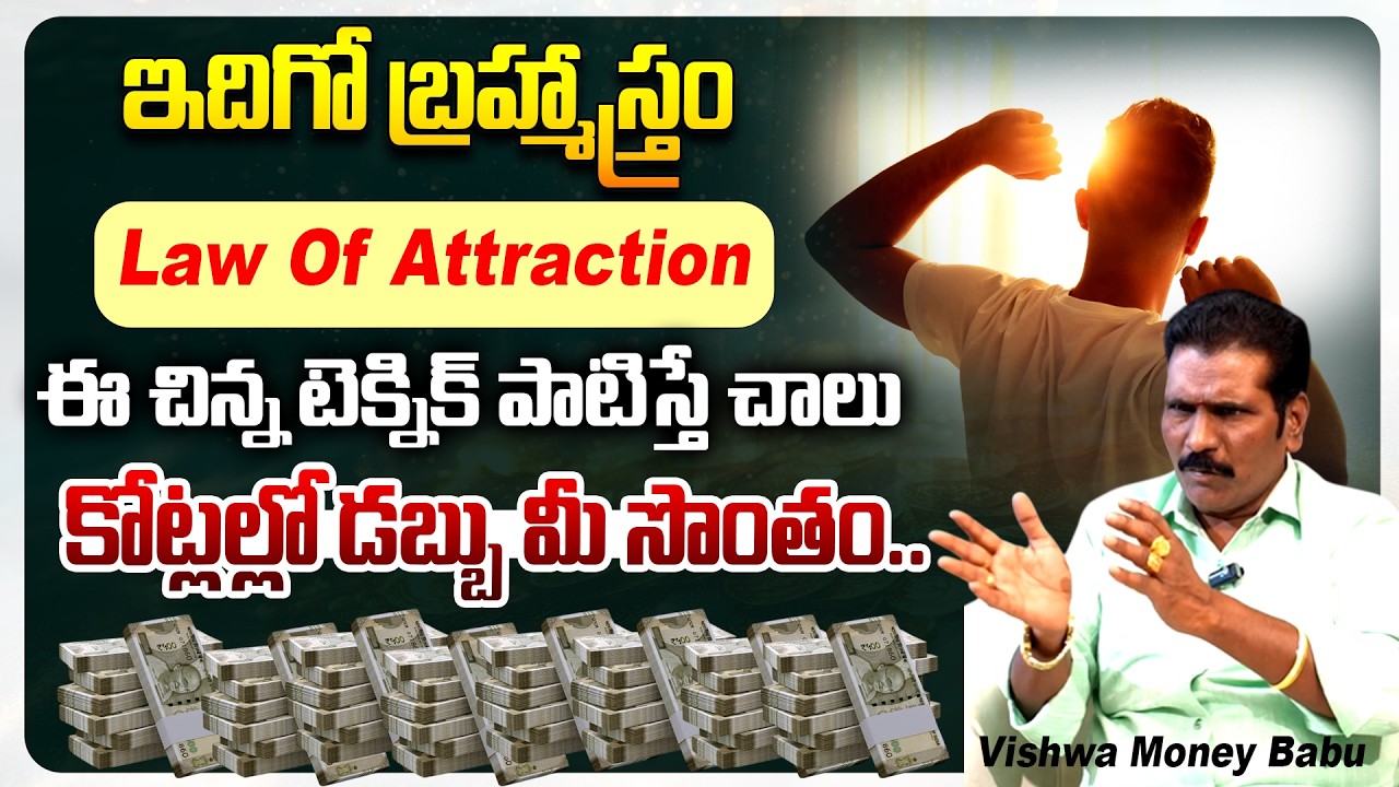 కోరుకున్నది దక్కాలంటే| Vishwa Money Babu About Law Of Attraction | Money Affirmations | Vedha Telugu