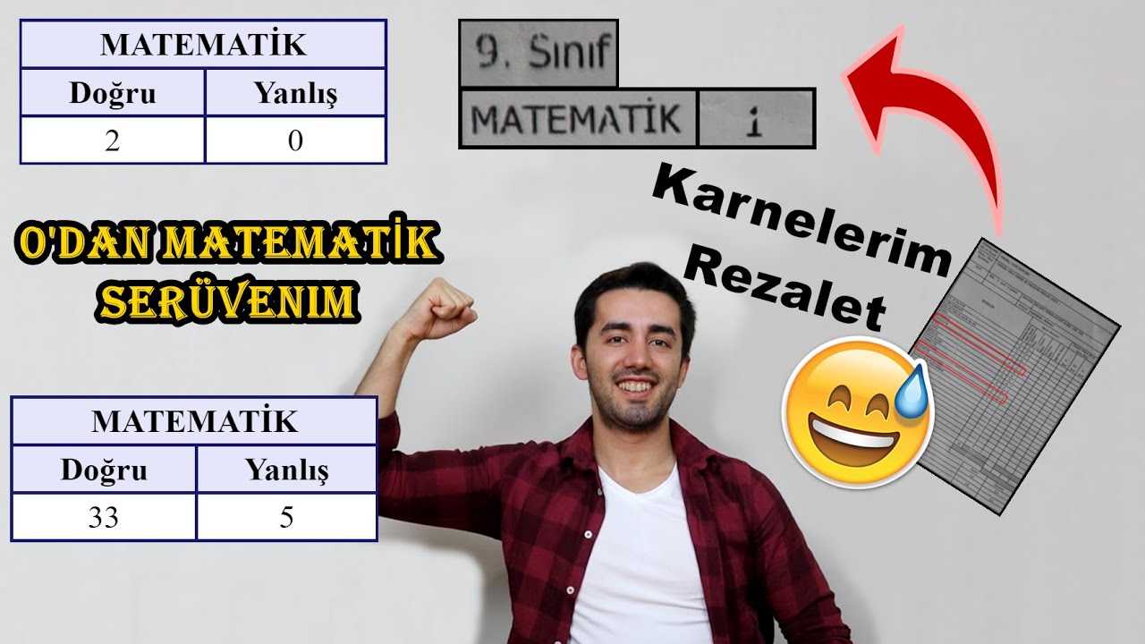 Matematik Yapamıyorum  0'dan 33 nete Serüvenim | YKS Motivasyon