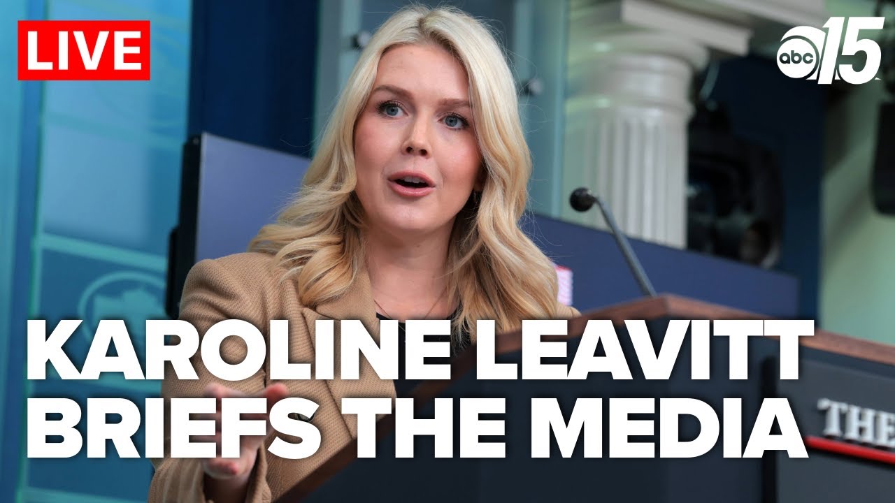 White House Press Secretary Karoline Leavitt hold media briefing