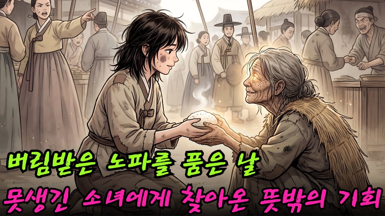 버림받은 노파를 품은 날, 못생긴 소녀에게 찾아온 뜻밖의 기회 | 민담 | 전설 | 설화 | 옛날이야기