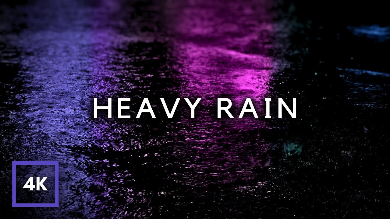 HEAVY RAIN at Night on Road. Sleep Instantly to Heavy Rain Sounds all Night