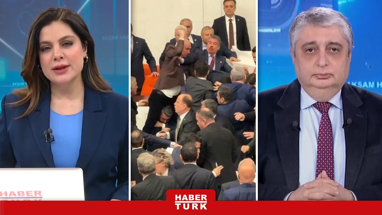 Akın Gürlek Ve Mustafa Çiftçi'nin Yemin Töreni Öncesi Yumruklu Kavga