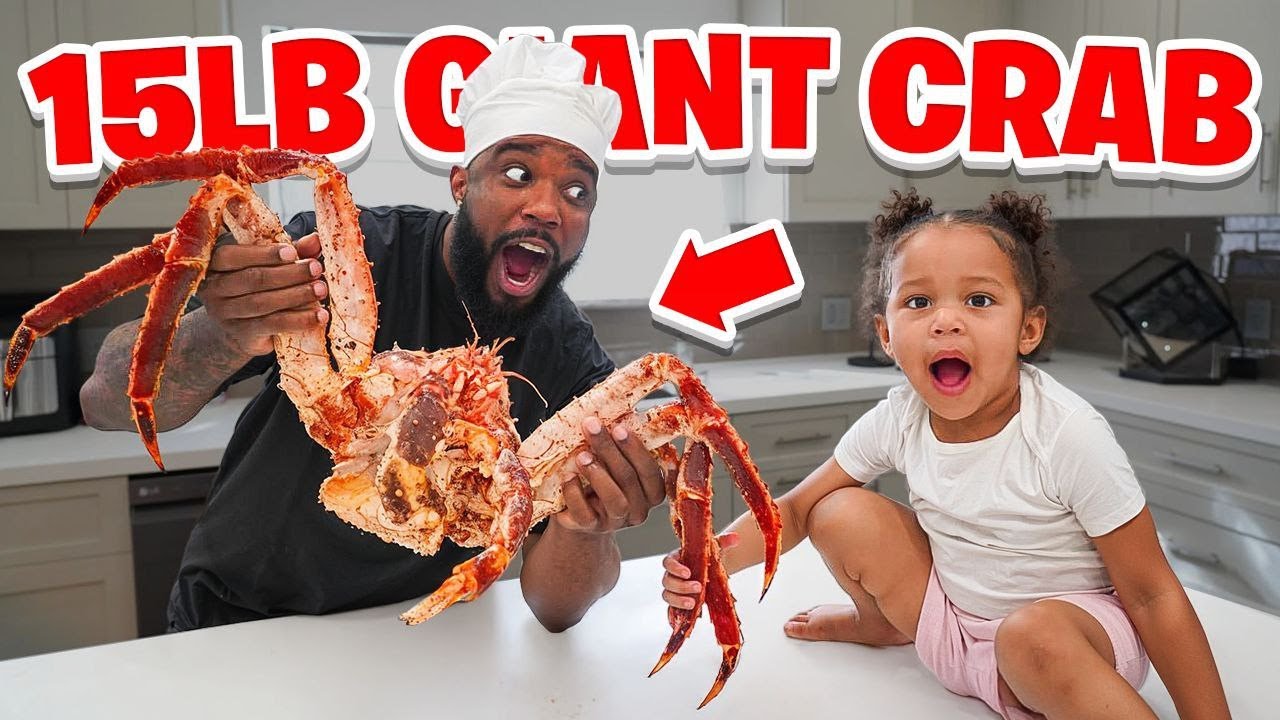 I Bought My Daughter A LIVE Giant 15lb Crab, And Cooked It!