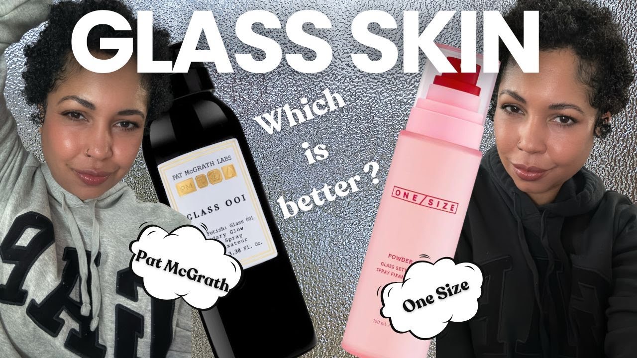 Pat McGrath vs One Size Setting Spray Showdown! Glass Skin Loading?