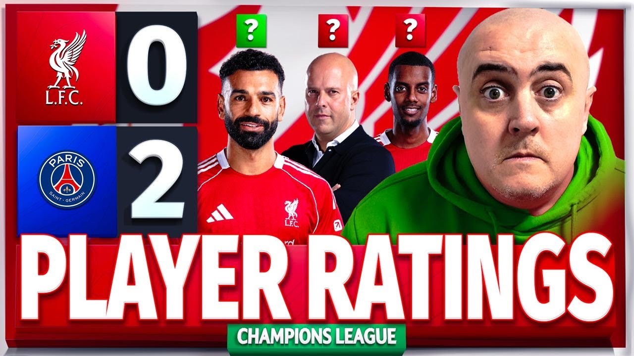 SLOT IS A SPOOFER WITH NO SHAME! LIVERPOOL 0-2 PSG Player Ratings