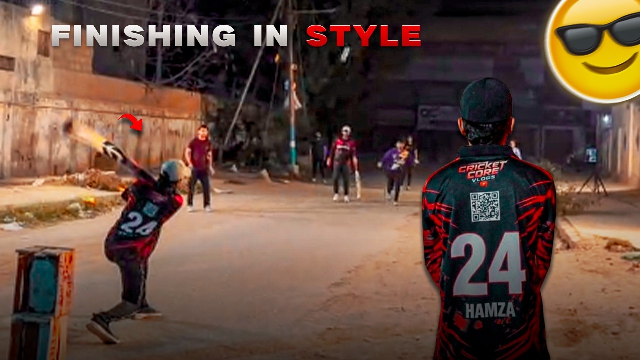 Finish In Style 😎 | Hamza On Fire🔥 | Ramzan Street Cricket