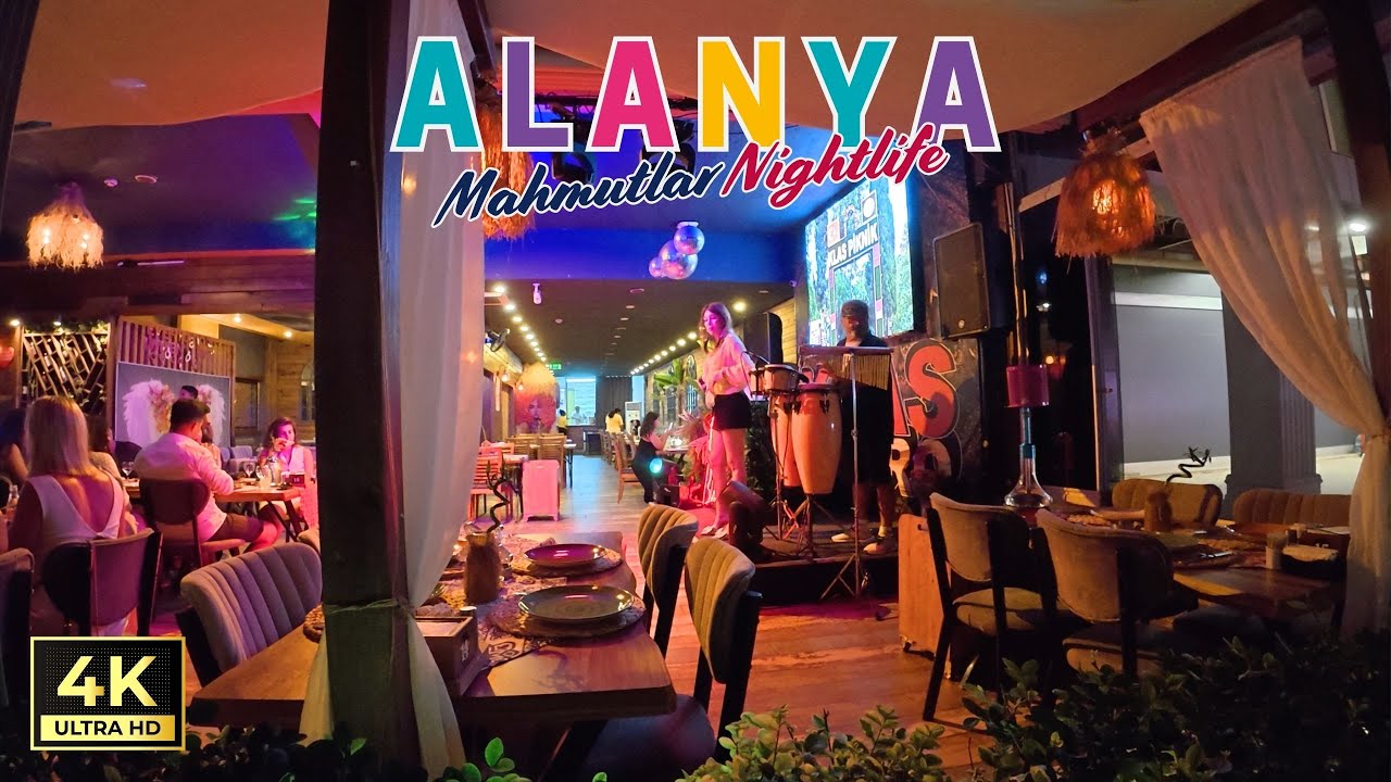 Alanya Mahmutlar Nightlife Walking Tour | Antalya Turkey | June 22, 2025 [4K HD/60 fps]