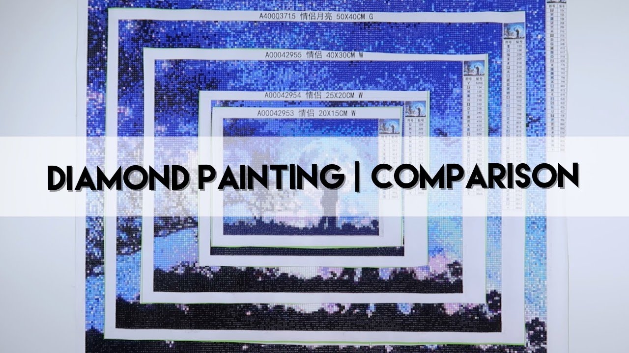 Diamond Painting - What Size? | Couple Comparison Reveal!