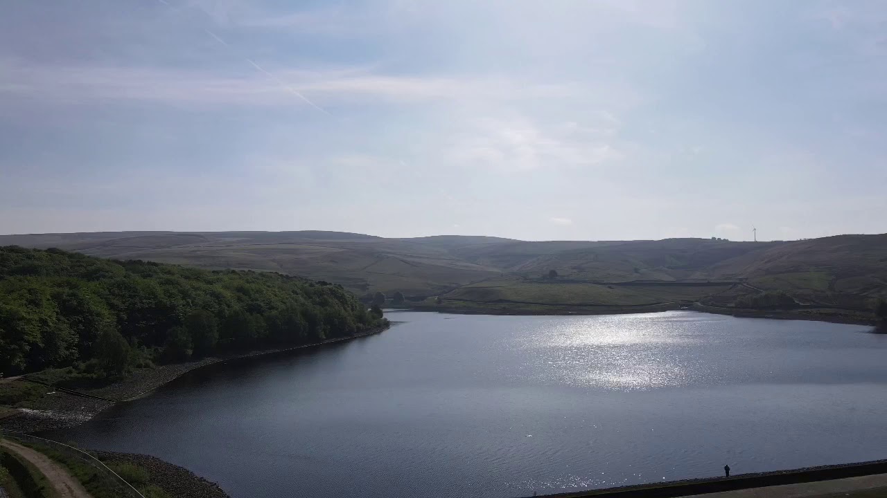 A Flight Over Piethorne Reservoir In Ogden