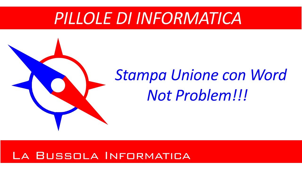 Stampa unione con Word: NOT PROBLEM
